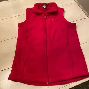 Under Armour hot pink fleece vest
